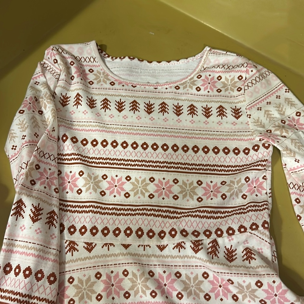 Children’s Place Skater Dress Size L (10/12) Wintry Print